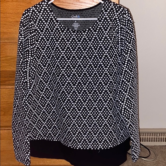 croft & barrow Tops - NWT Croft and Barrow mock layer top